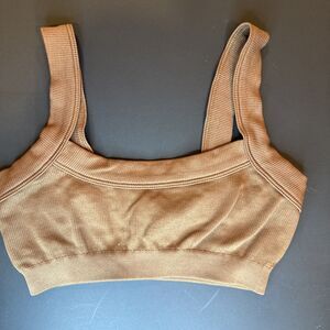 Out From Under Riptide Seamless Ribbed Bralette Size S Brown
